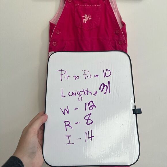 Jeanine Johnsen Girl's Monkey Print Bib Overalls In Pink Size 4 - Picture 7 of 7